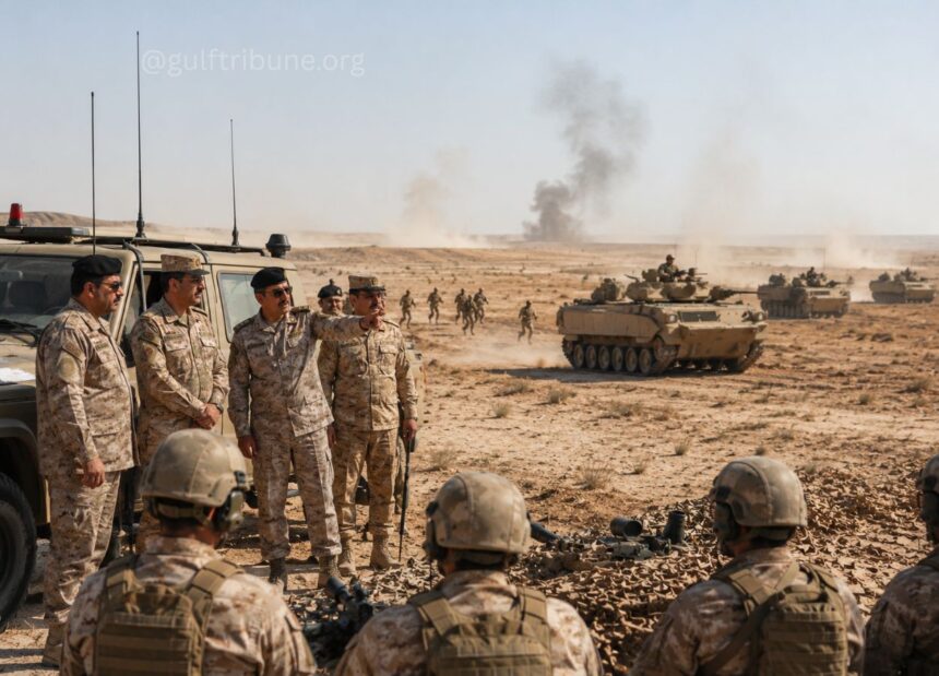Kuwaiti Army Deputy Chief Reviews Live-Fire Tactical Drills by Mechanised Brigade 94 Kuwaiti Army Deputy Chief Reviews Live-Fire Tactical Drills by Mechanised Brigade 94