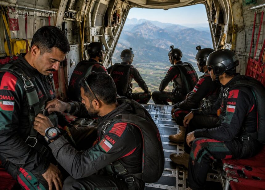 The Royal Army of Oman team wins the Italian freefall parachuting championship