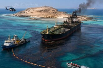 Oman Battles 390 Sq Km Oil Spill After Stranded Tanker Runs Aground in Marine Reserve